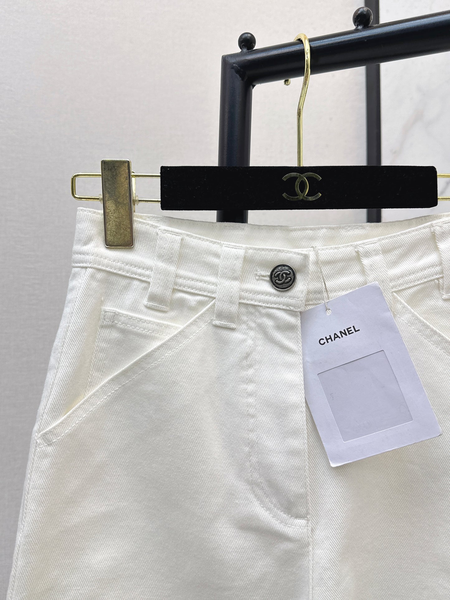 26ss Double side pockets, double C logo jeans