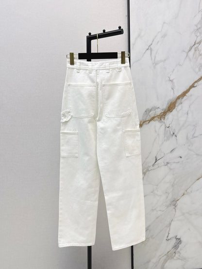 26ss Double side pockets, double C logo jeans