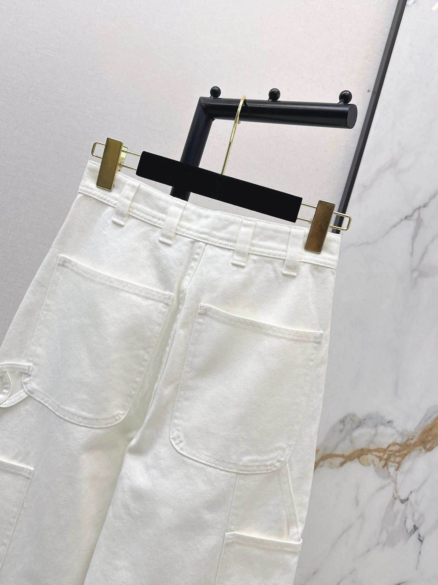 26ss Double side pockets, double C logo jeans