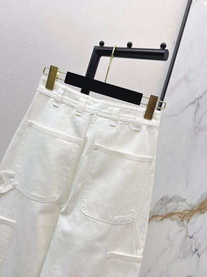 26ss Double side pockets, double C logo jeans