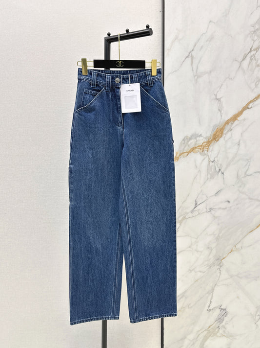 26ss Double side pockets, double C logo jeans