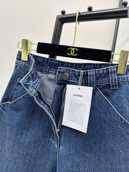 26ss Double side pockets, double C logo jeans