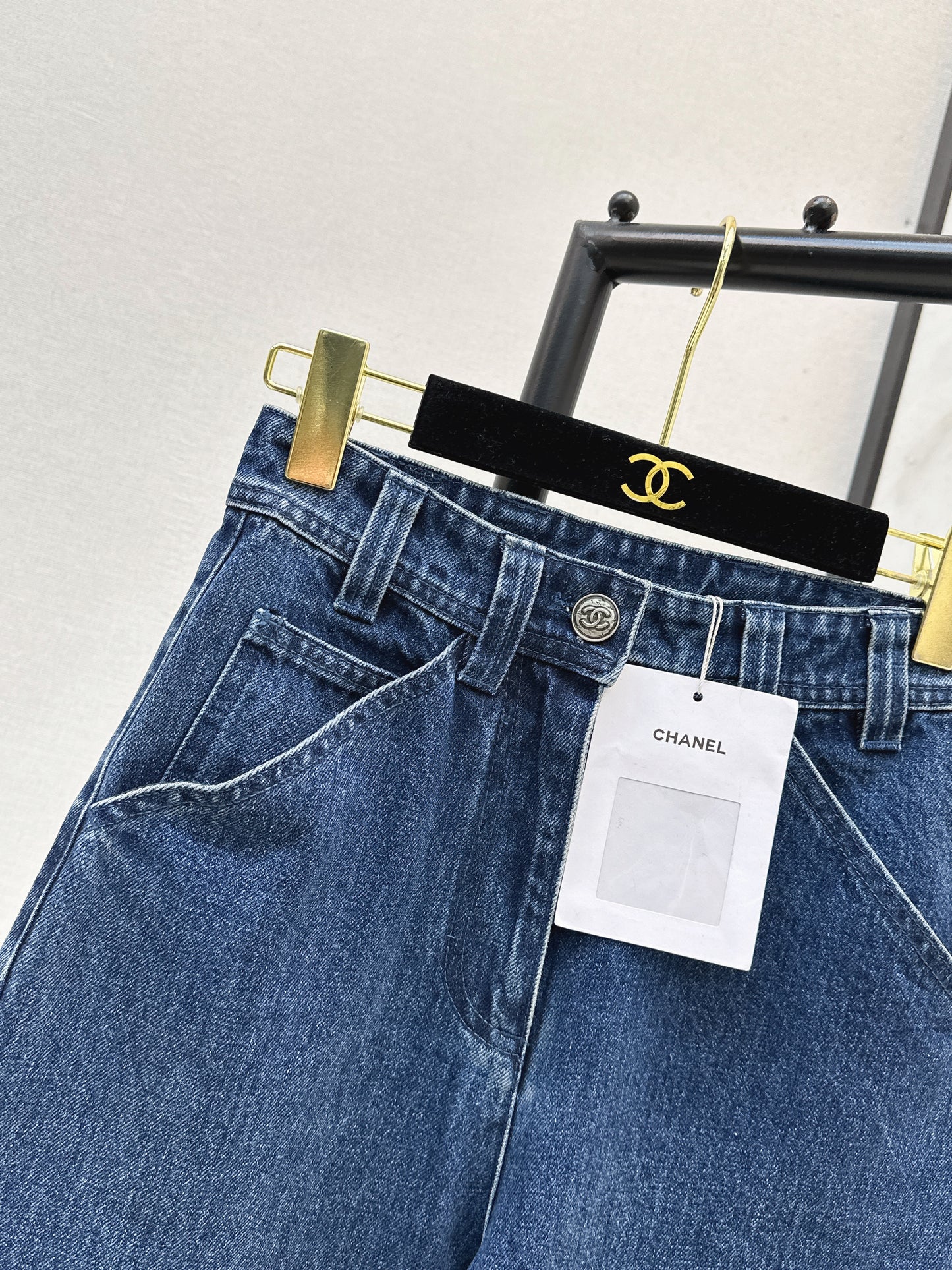 26ss Double side pockets, double C logo jeans