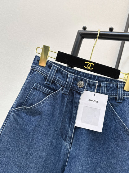 26ss Double side pockets, double C logo jeans