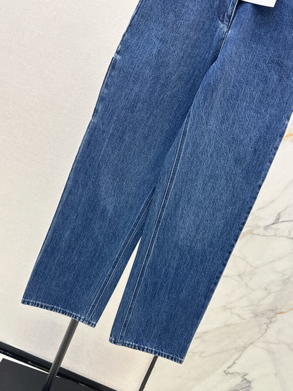 26ss Double side pockets, double C logo jeans