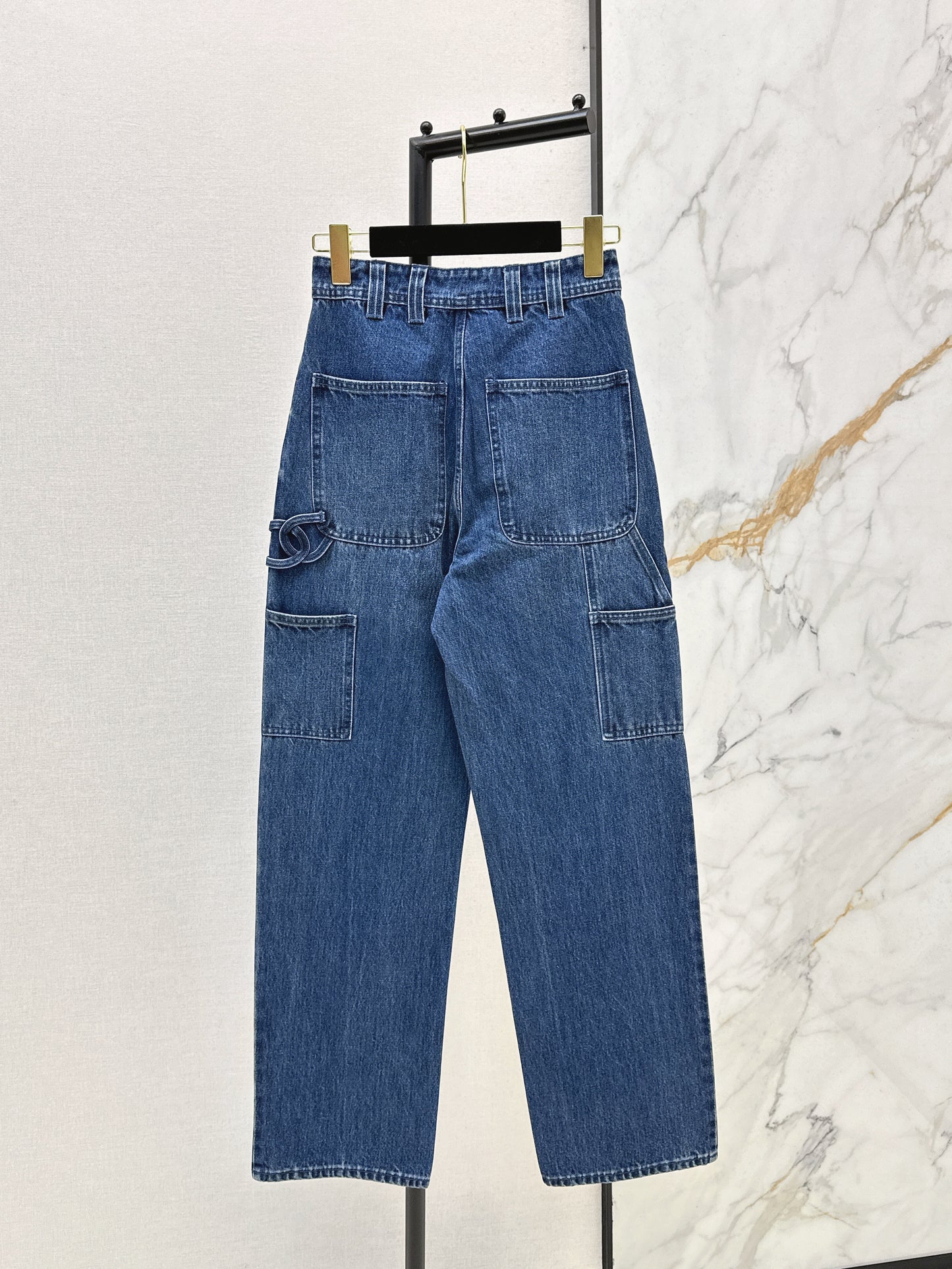 26ss Double side pockets, double C logo jeans