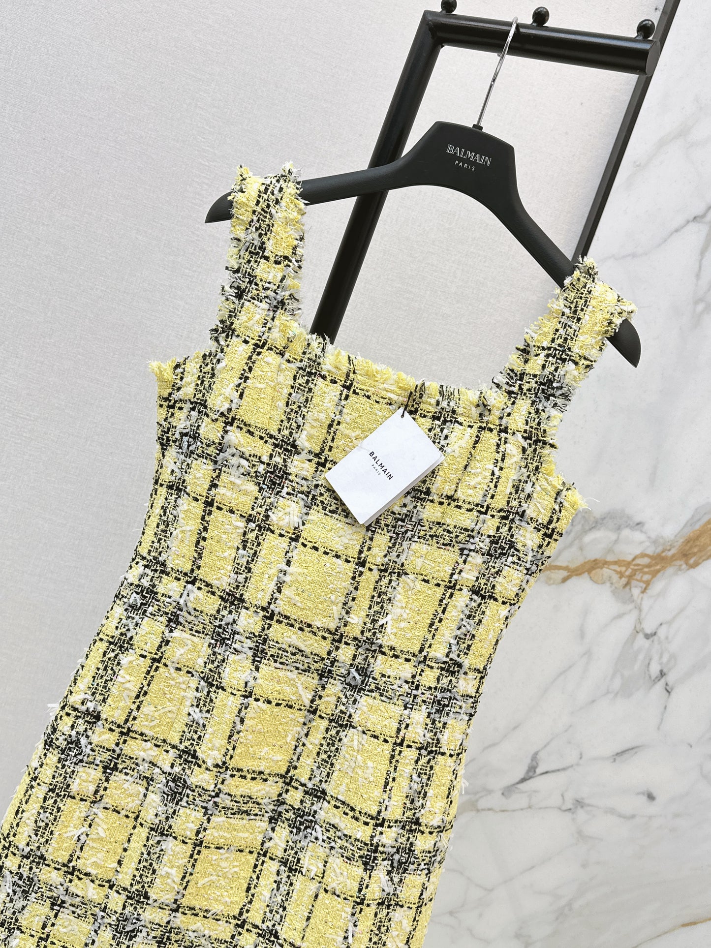 26ss Fringe-trimmed slip dress