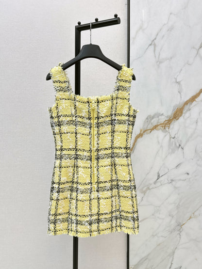 26ss Fringe-trimmed slip dress