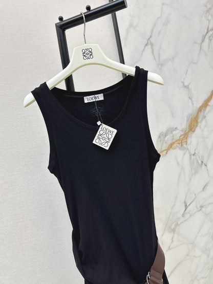26ss Pleated Dress with Belt Decoration