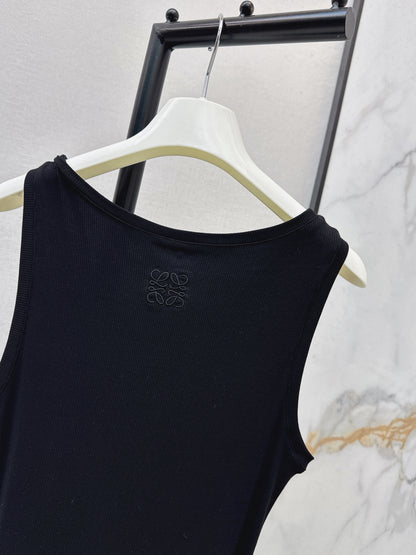 26ss Pleated Dress with Belt Decoration