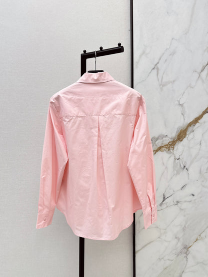 26ss Ribbon-embellished shirt