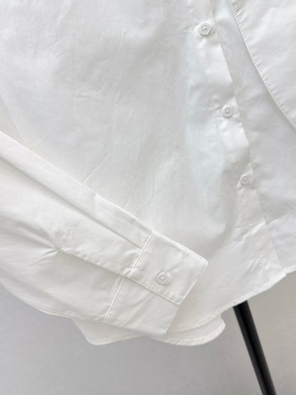 26ss Ribbon-embellished shirt