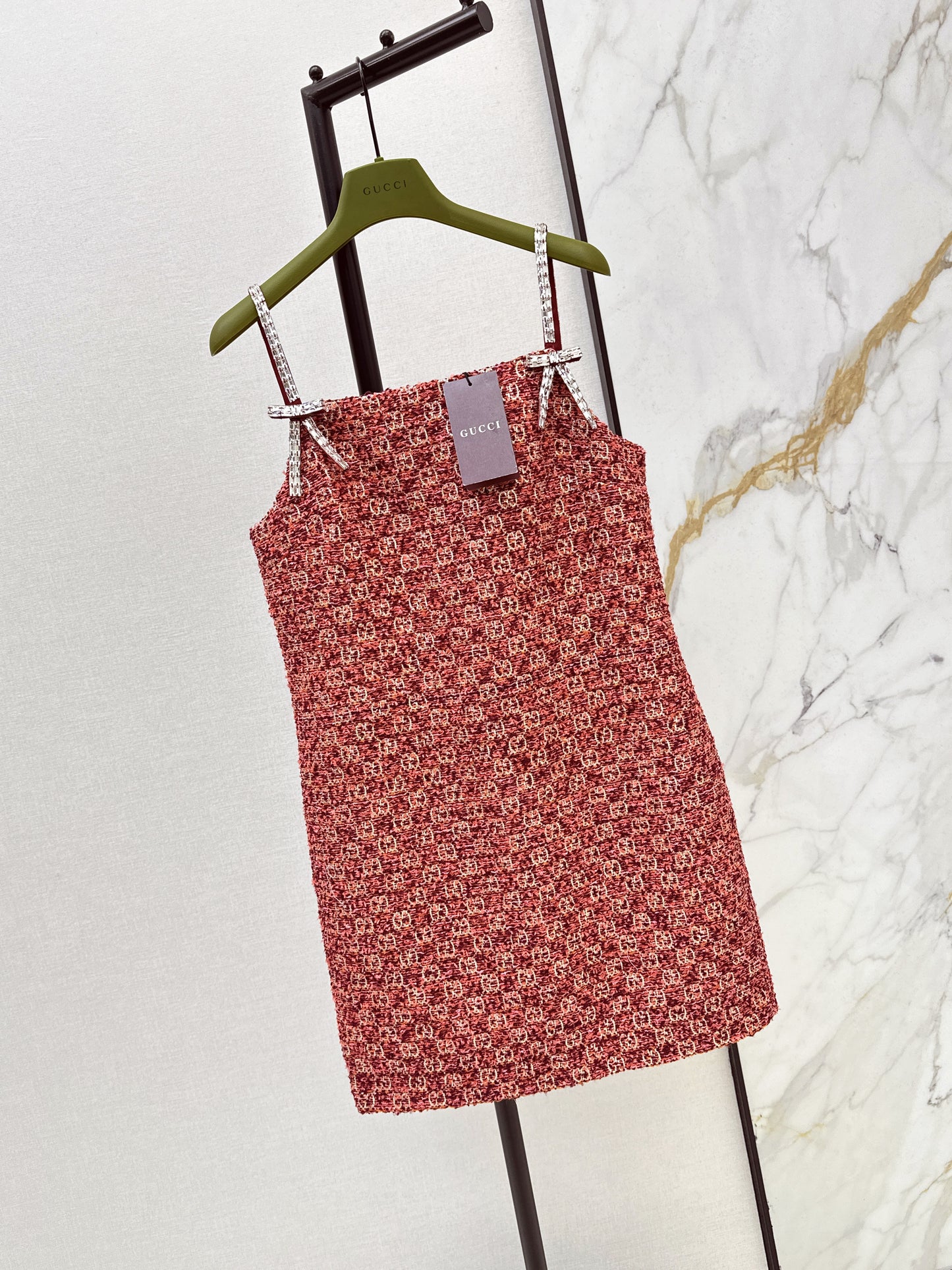 26ss Jacquard slip dress