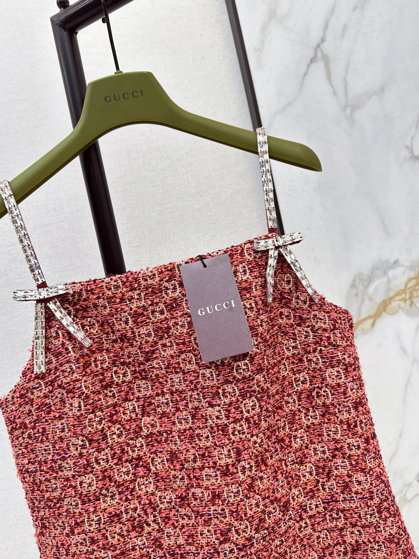 26ss Jacquard slip dress