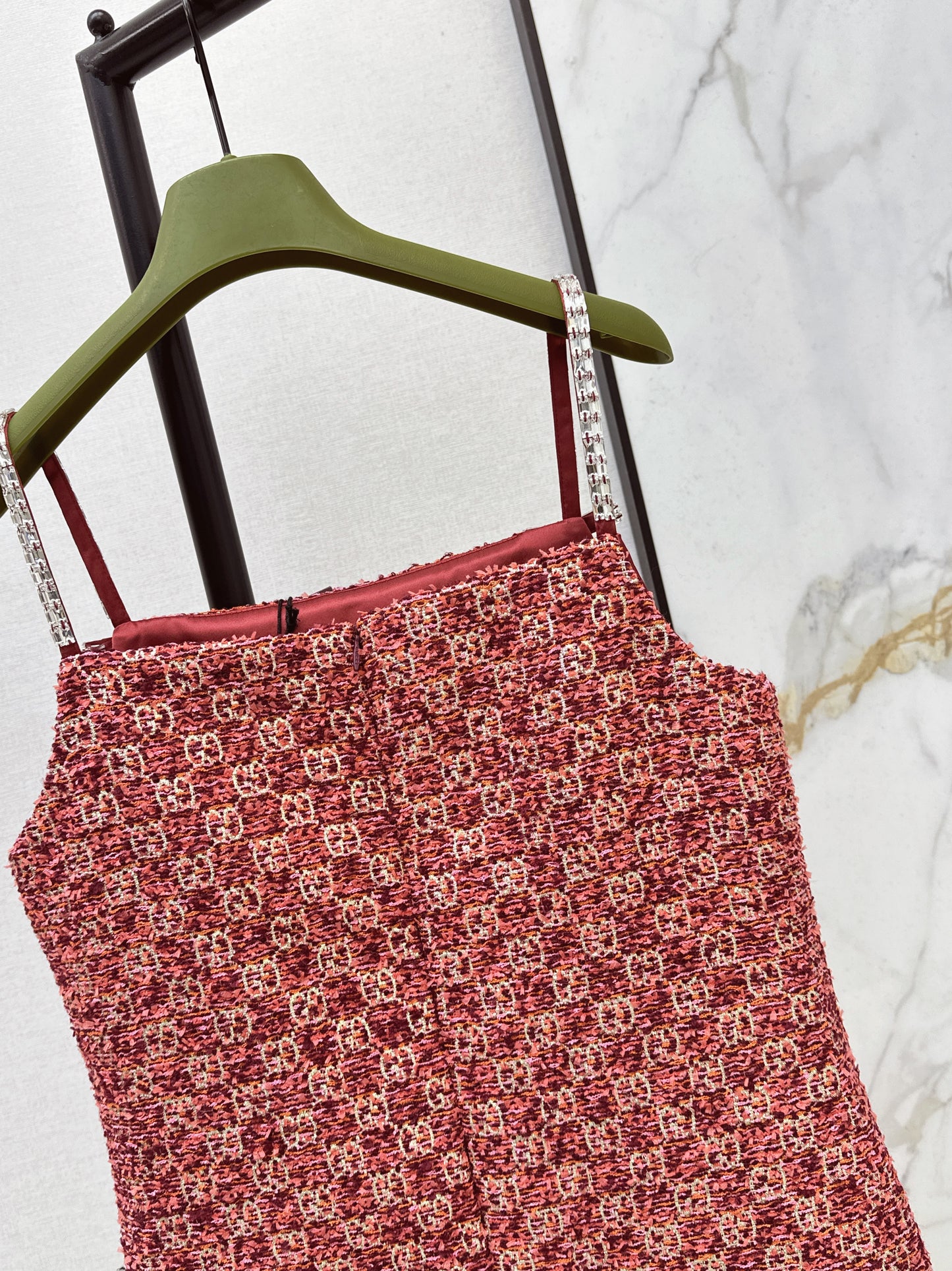26ss Jacquard slip dress