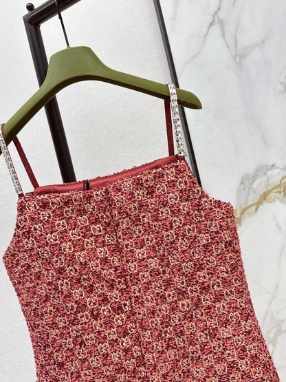 26ss Jacquard slip dress