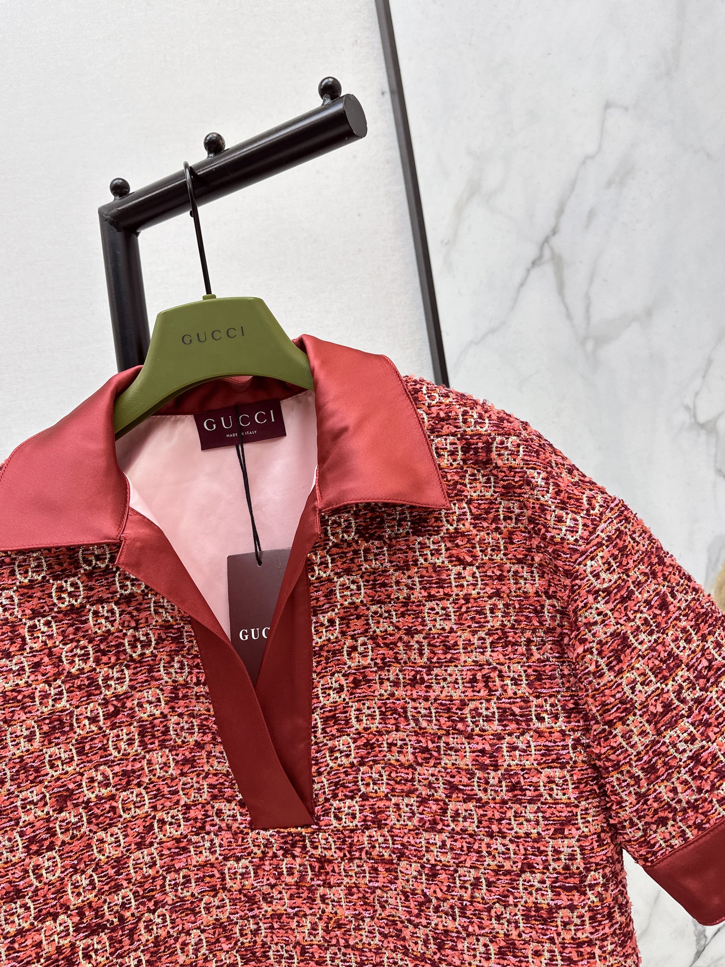 26ss Jacquard Collared Top