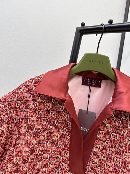 26ss Jacquard Collared Top