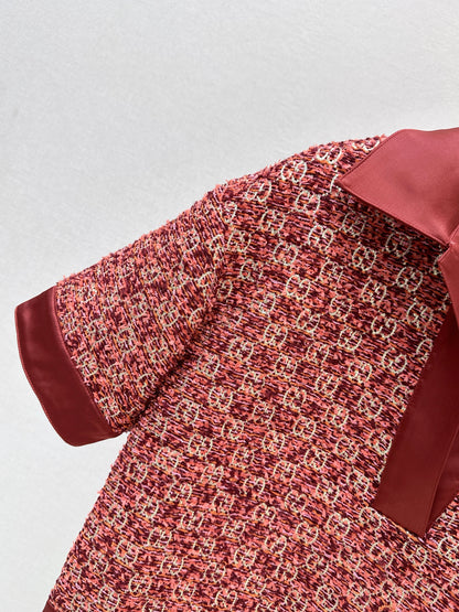 26ss Jacquard Collared Top