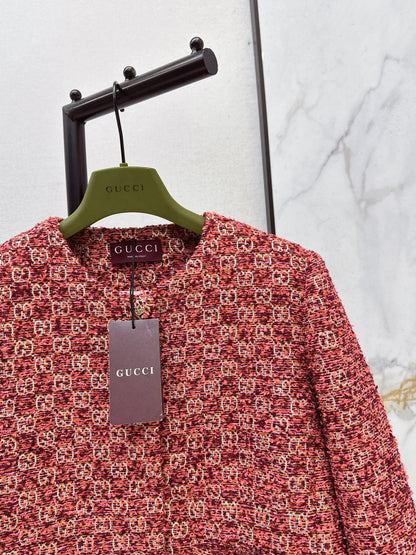 26ss Jacquard Crew Neck Short Jacket
