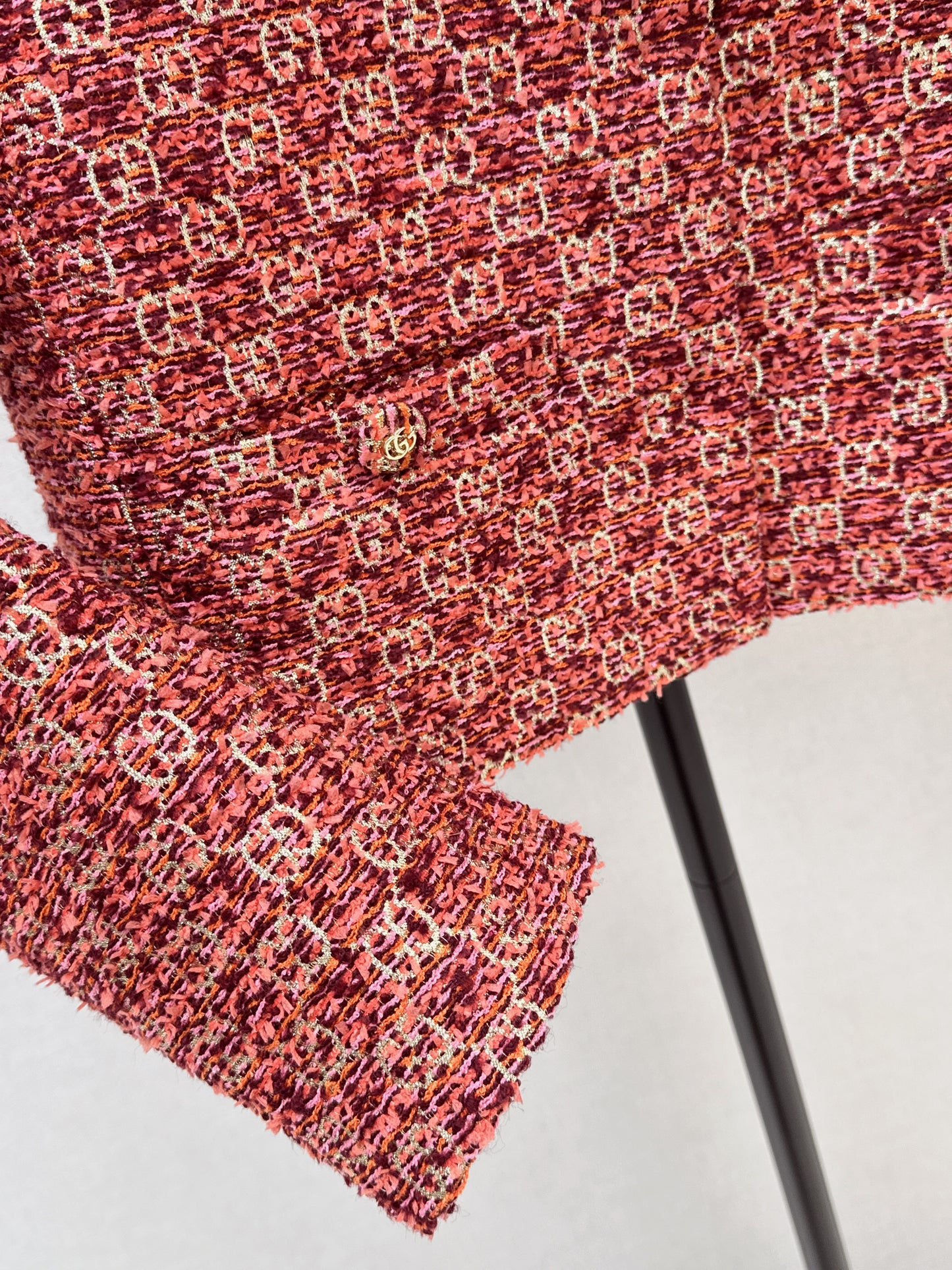 26ss Jacquard Crew Neck Short Jacket