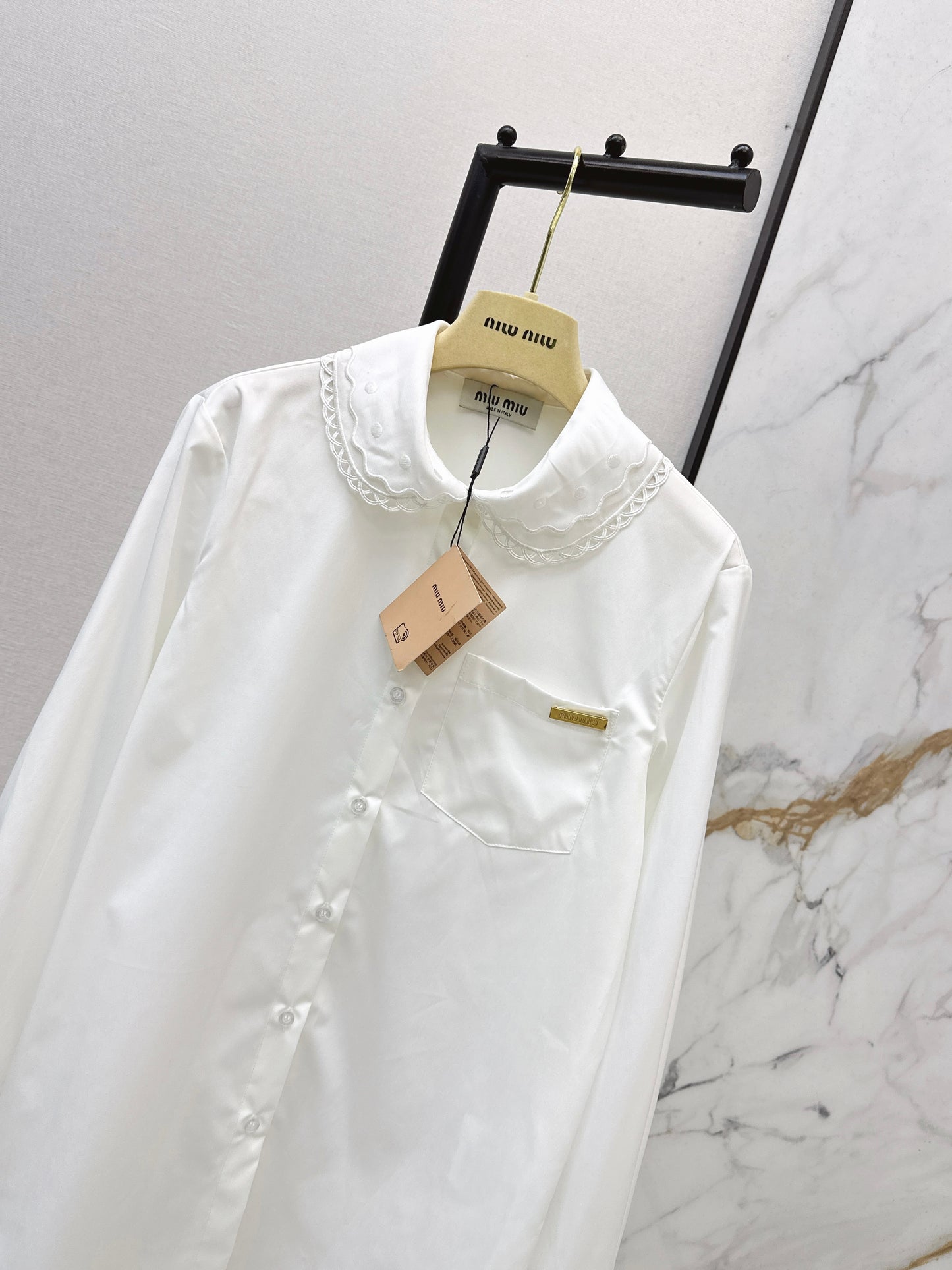 26ss Embroidered Collared Shirt