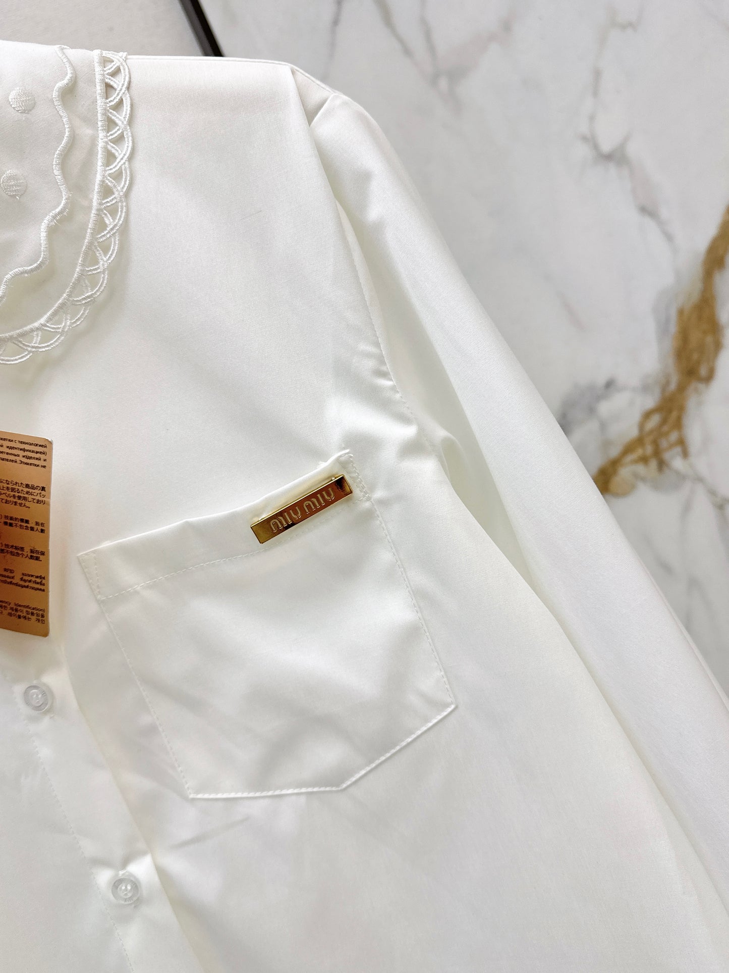 26ss Embroidered Collared Shirt