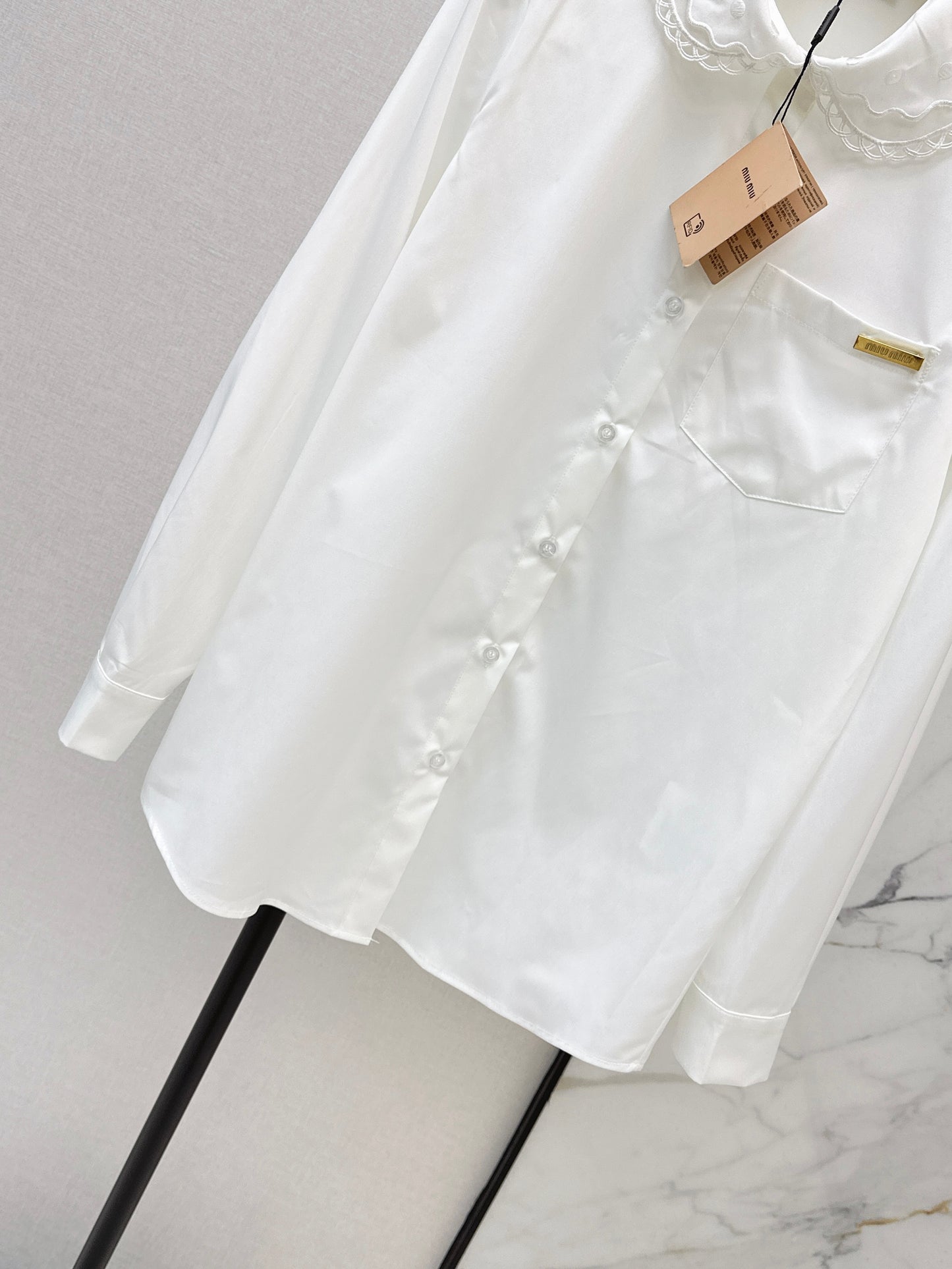 26ss Embroidered Collared Shirt