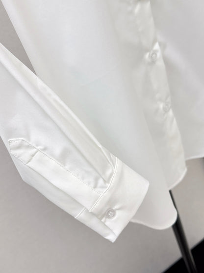 26ss Embroidered Collared Shirt