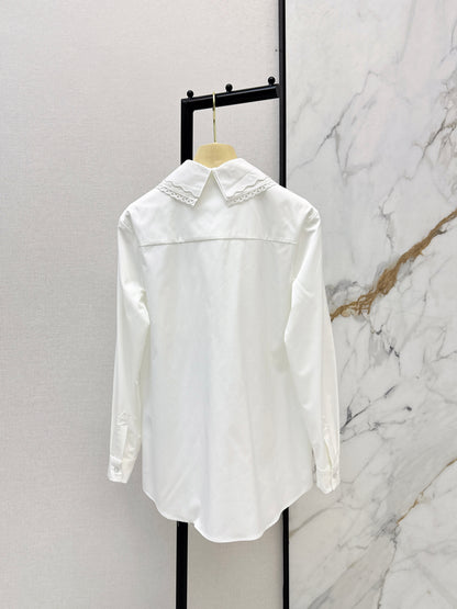 26ss Embroidered Collared Shirt