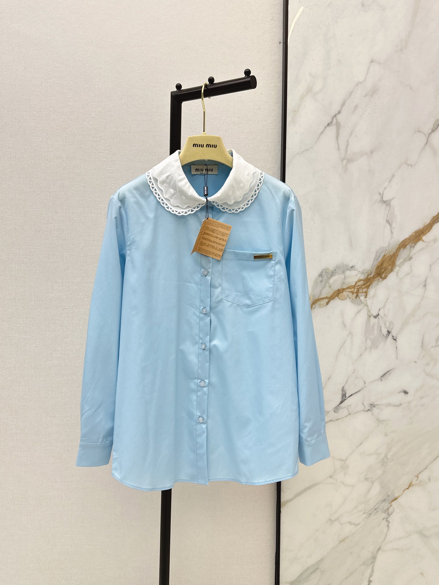 26ss Embroidered Collared Shirt