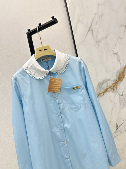 26ss Embroidered Collared Shirt