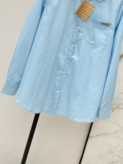 26ss Embroidered Collared Shirt