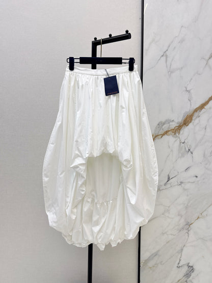 26ss High-low hem midi skirt