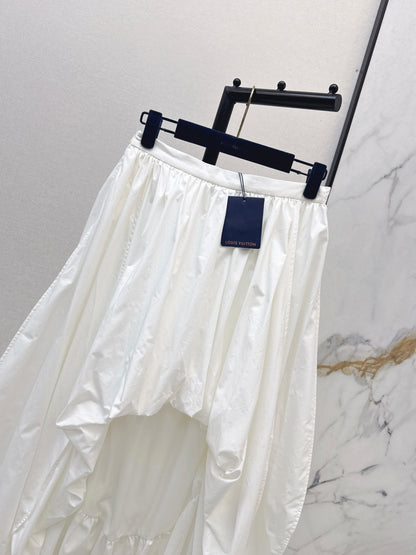 26ss High-low hem midi skirt