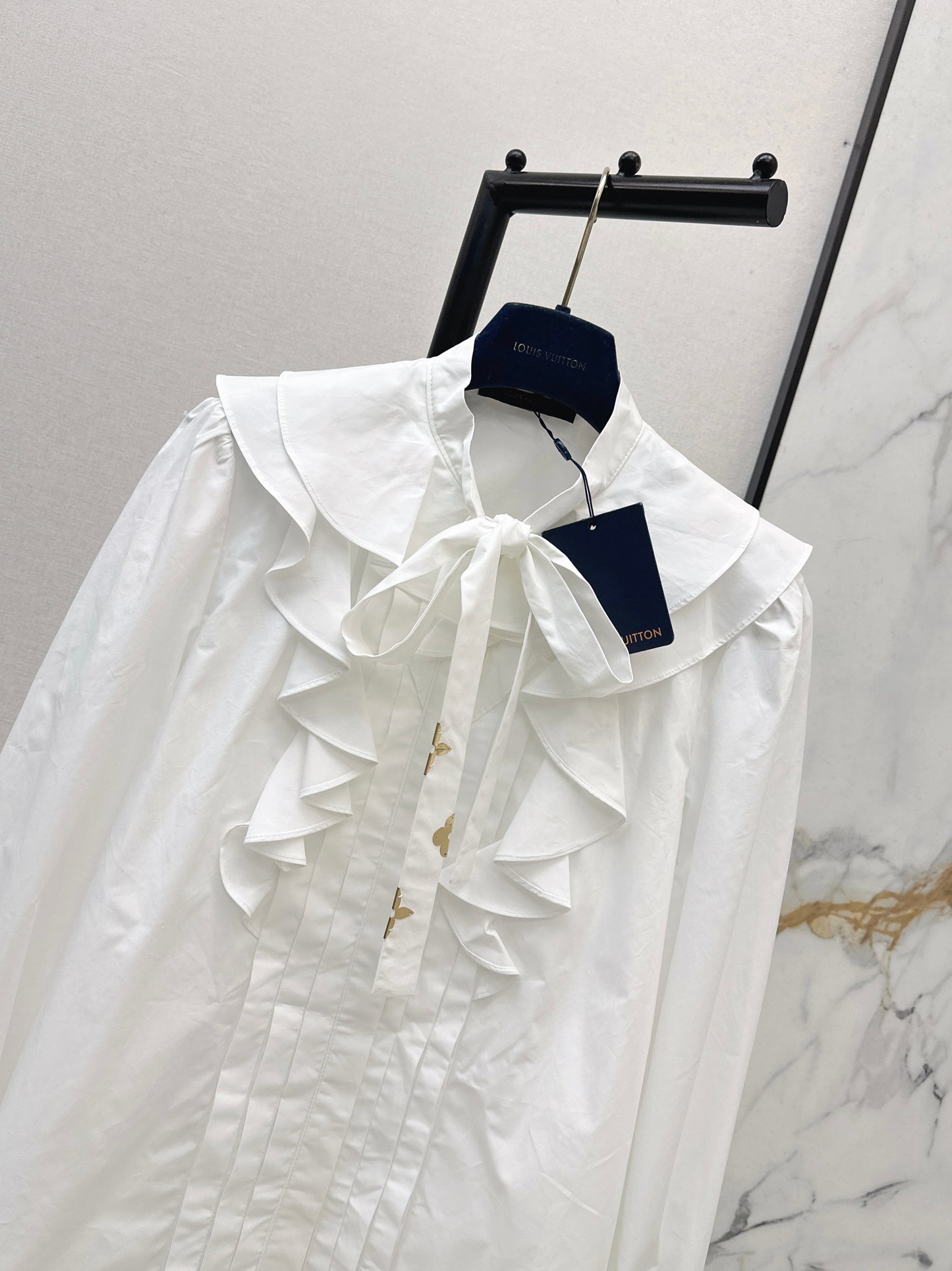 26ss Ruffled Trim Shirt