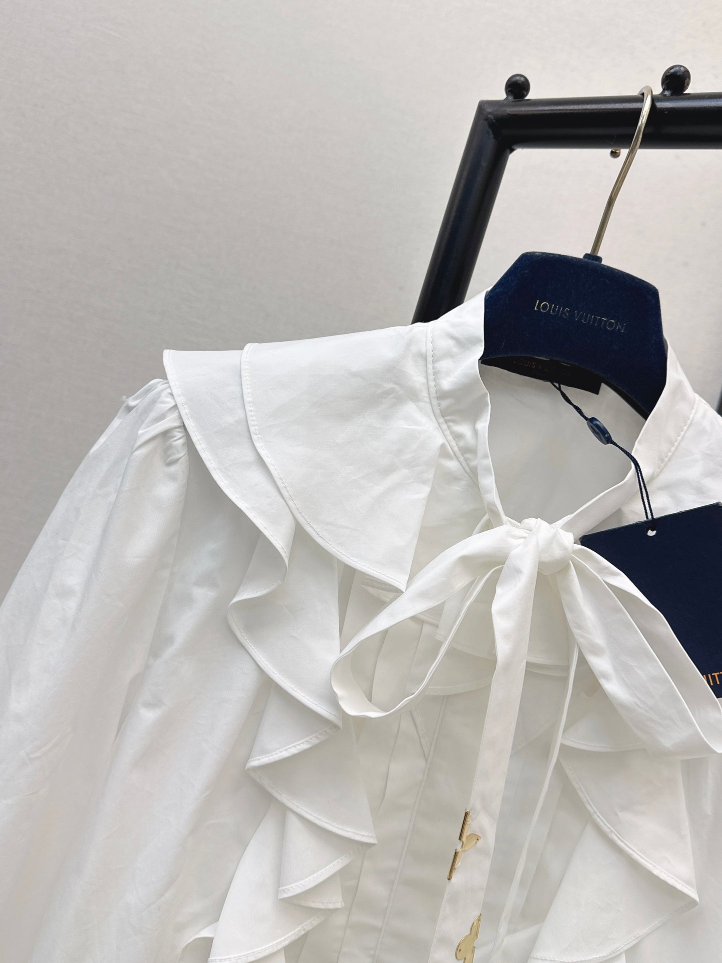 26ss Ruffled Trim Shirt