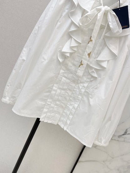 26ss Ruffled Trim Shirt