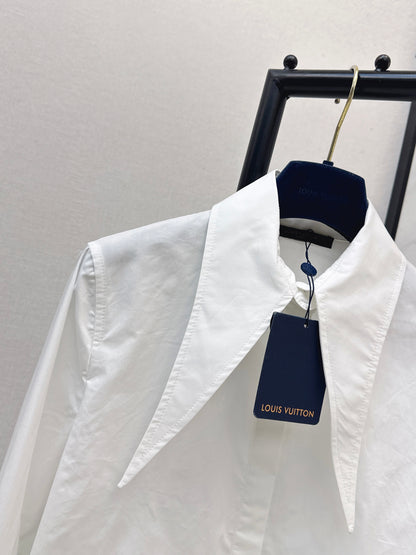 26ss Long pointed collar shirt