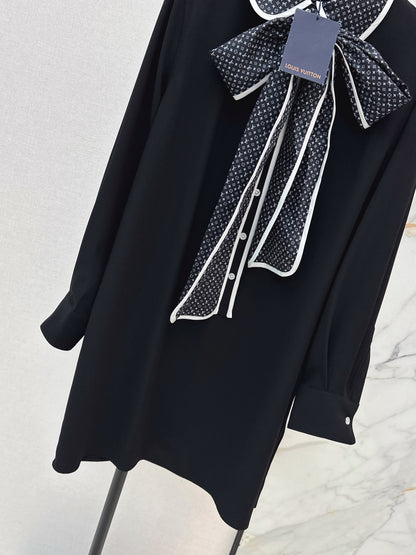 26ss Ribbon-embellished dress