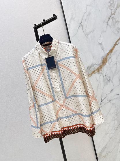26ss Printed Silk Shirt