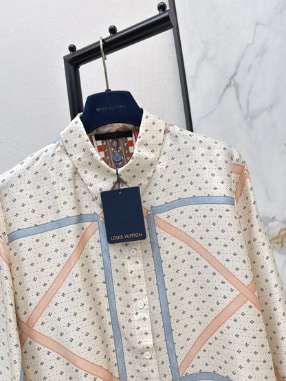 26ss Printed Silk Shirt