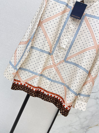 26ss Printed Silk Shirt