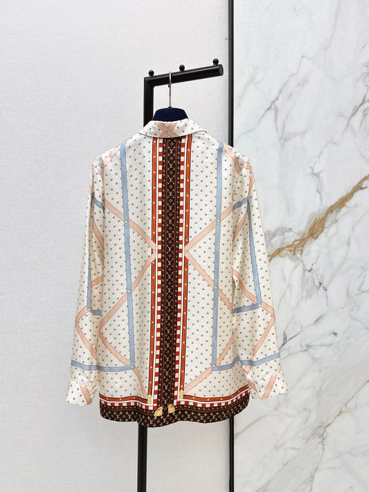 26ss Printed Silk Shirt
