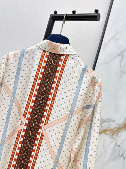 26ss Printed Silk Shirt