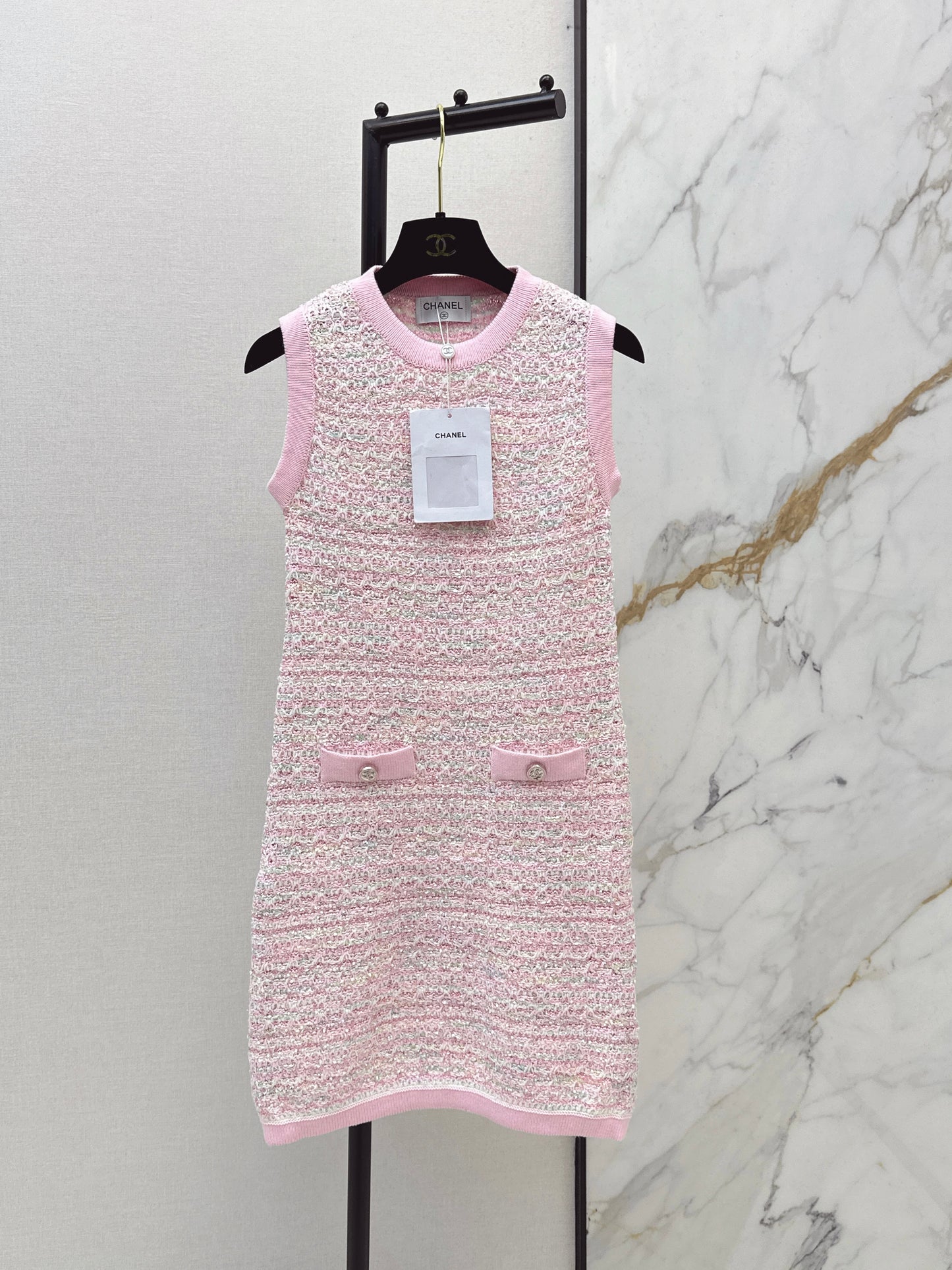 26ss Cherry Blossom Pink Floral Tulle Dress