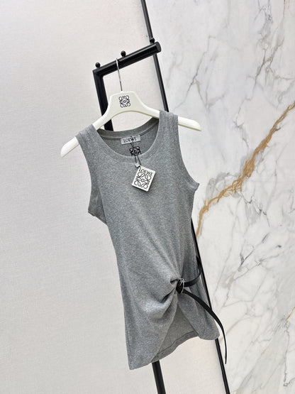 26ss Belt-embellished vest