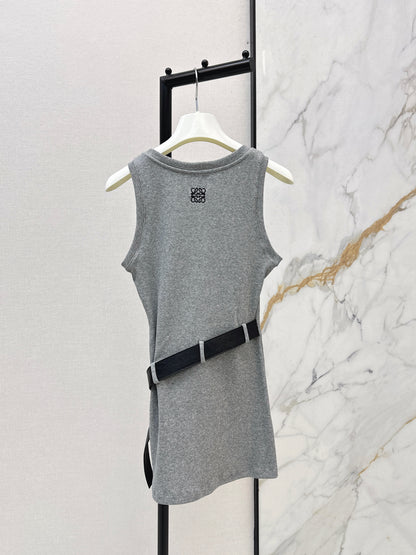 26ss Belt-embellished vest