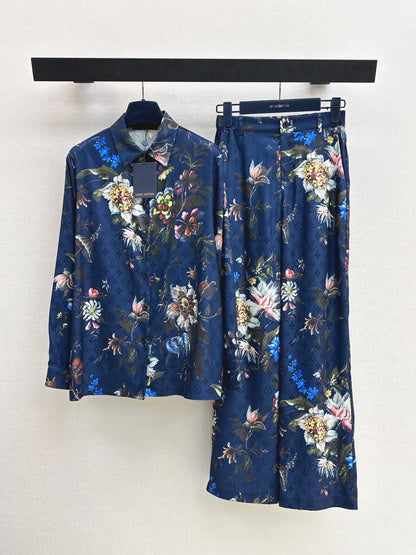 26ss Floral Print Suit