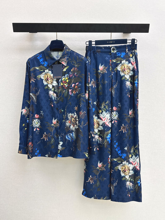 26ss Floral Print Suit